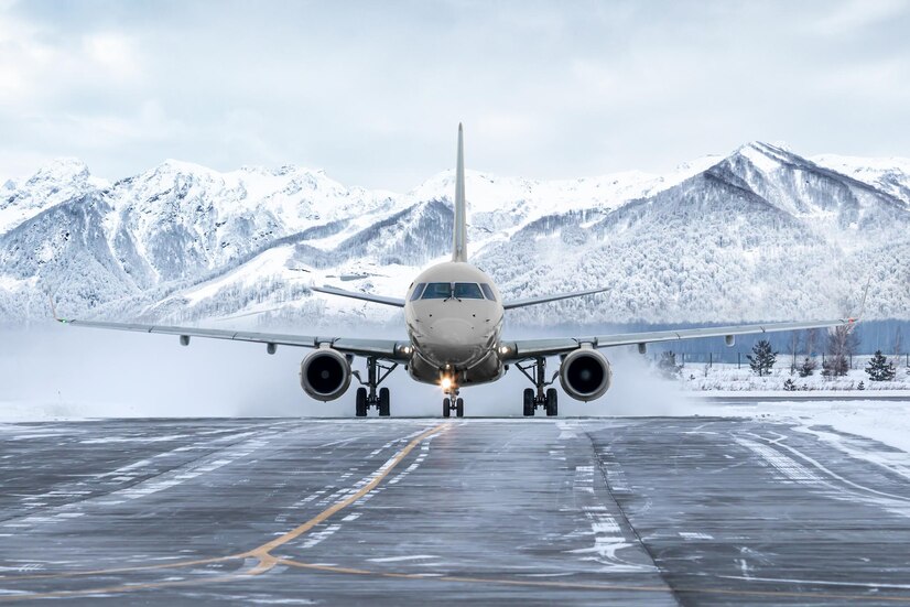 Plane on wheels